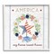 Stupell Industries America My Sweet Home Daisy Wreath Black Framed Giclee Art